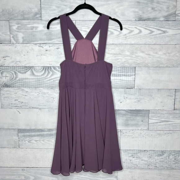 🍉 Lulu's Forevermore Dusty Purple Skater Dress - Picture 7 of 7